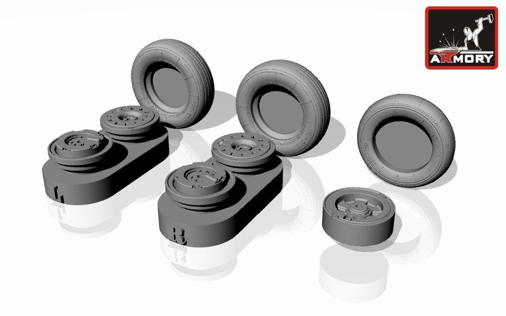 Armory Models AW48016 Yakovlev Yak-38 Forger wheels 1/48 – image 2