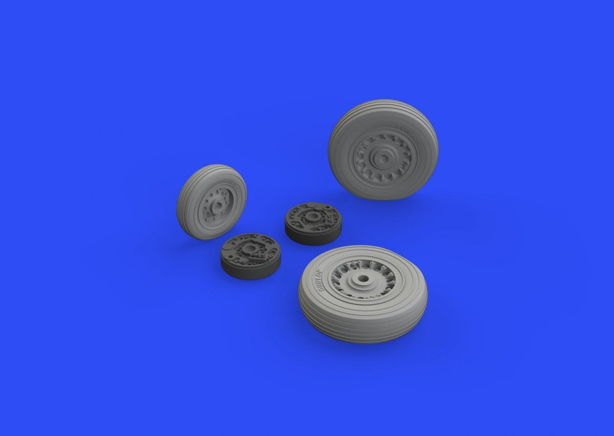 Eduard 672229 Buccaneer S.2C wheels for AIRFIX 1/72 – Bild 3
