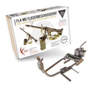 Faustus Models FM35076 Fla-MG Fliegerbeschussgerät MG-34 1/35 [Ultra Detailed German AA Gun Mount WW2] 1/35