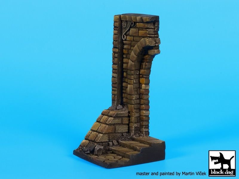 Black Dog D35072 Entrée en ruine avec escalier, socle 1/35 – image 3