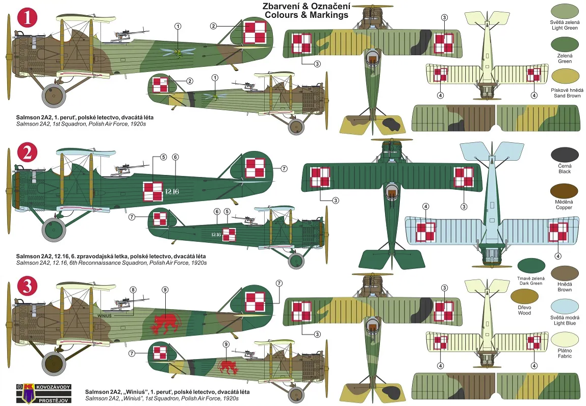 Kovozavody Prostejov KPM0325 Salmson Sal.2A2 „In Polish Services“ 1/72 – immagine 2