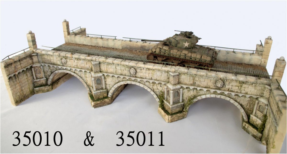 RT-Diorama 35011 Large Stone arch bridge - extension 1/35 – Bild 5