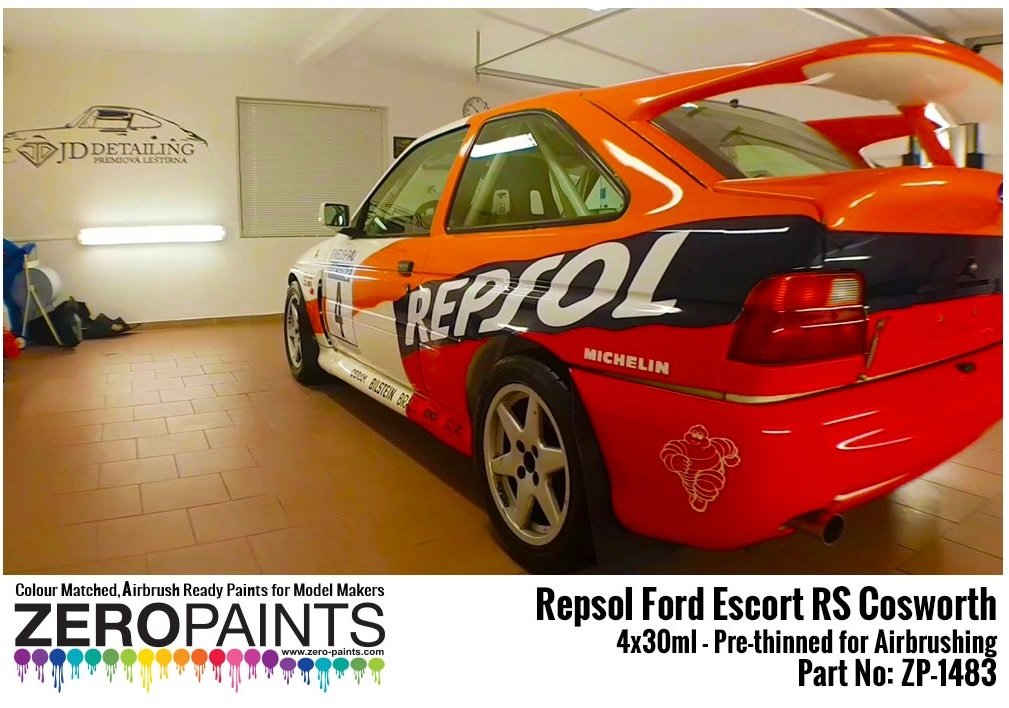 Zero Paints ZP-1483 Repsol Ford Escort RS Cosworth Paint Set 4x30ml – immagine 2