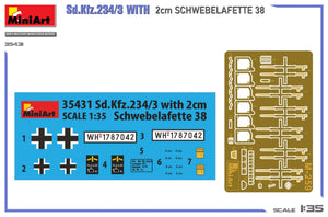 MiniArt 35431 Sd.Kfz.234/3 With 2cm Schwebelafette 38 1/35 – Bild 2