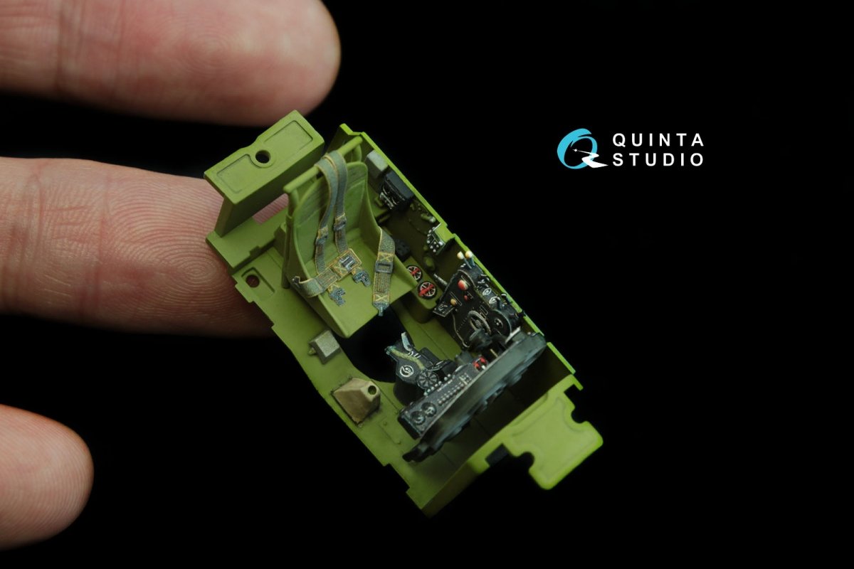 Quinta Studio QD48122 P-38H 3D-Printed &amp;amp; coloured Interior on decal paper (for Tamiya kit) 1/48 – immagine 4