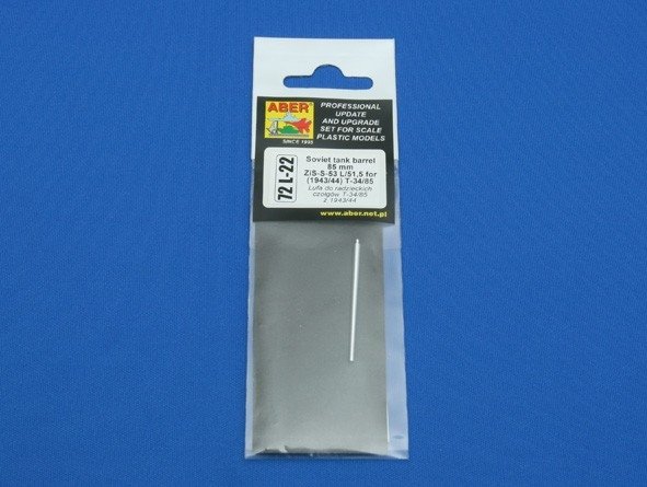 Aber 72L-22 Lufa 85mm ZiS-S-53 L/51,5 do czołgów T-34/85 z 1943/44 / Soviet tank barrel 85mm ZIS-S-53 L/51,5 for (1943-44) T-34/85 1/72 – Bild 4