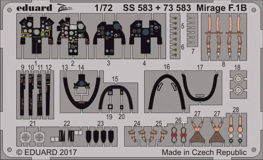 Eduard SS583 Mirage F.1B SPECIAL HOBBY 1/72