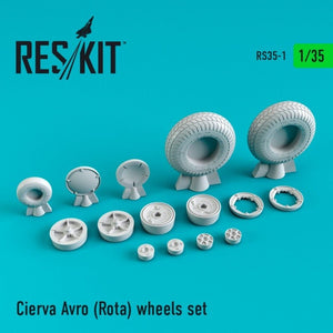 RESKIT RS35-0001 Jeu de roues Cierva Avro (Rota) 1/35