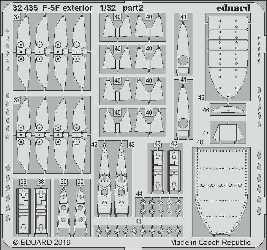 Eduard 32435 F-5F exterior 1/32 KITTY HAWK – immagine 2