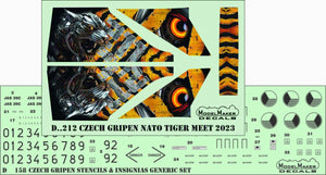 ModelMaker Decals D48212 Czech Gripen NATO Tiger Meet 2023 1/48 – Bild 3