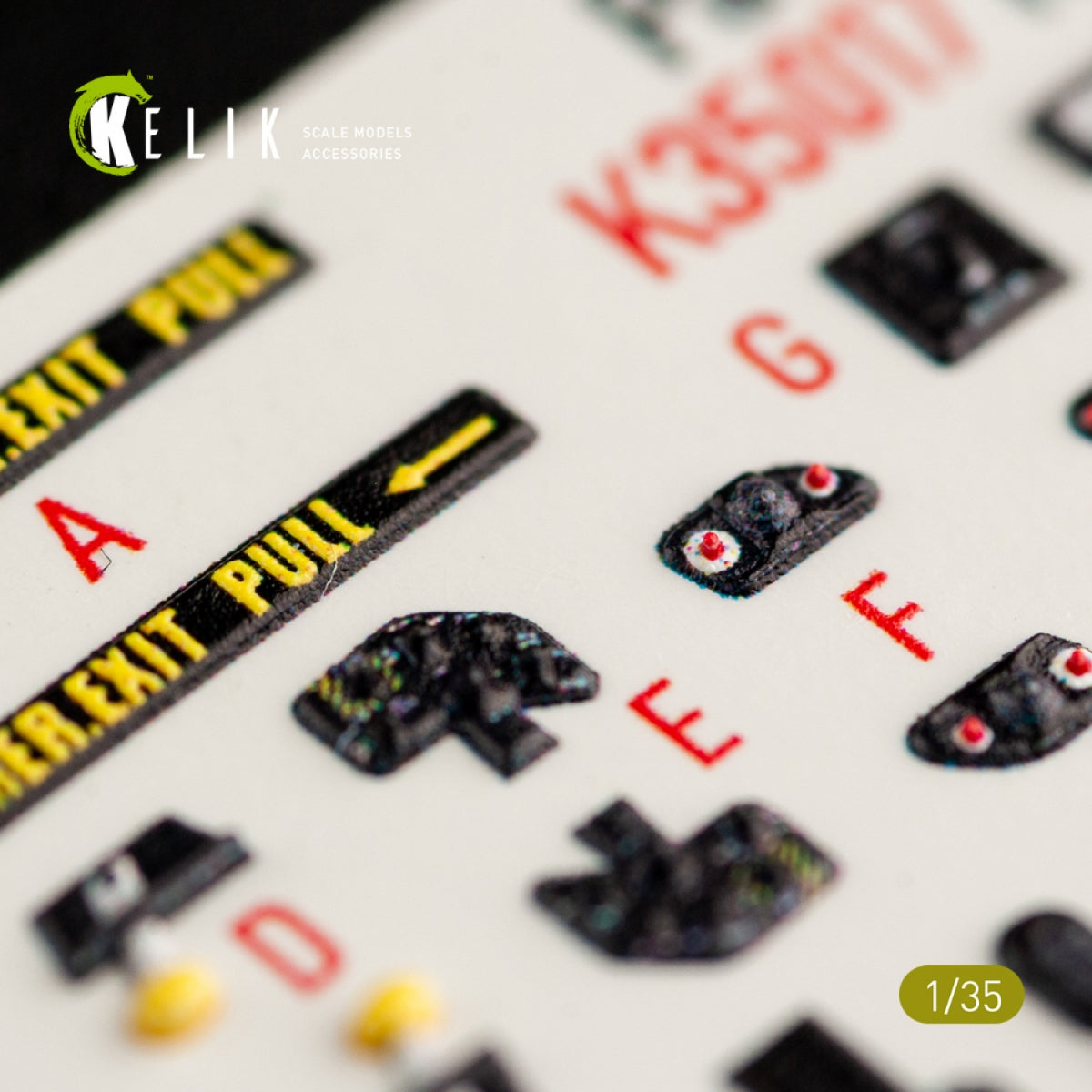 KELIK K35017 HH-60G PAVE HAWK INTERIOR 3D DECALS FOR KITTY HAWK KIT 1/35 – zdjęcie 10
