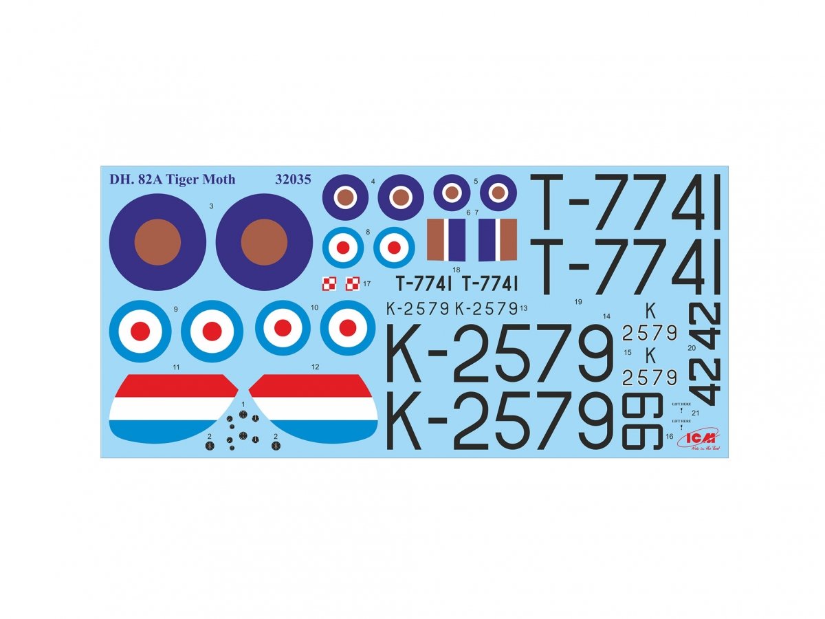 ICM 32037 DH. 82A Tiger Moth with WWII RAF cadets 1/32 – immagine 13