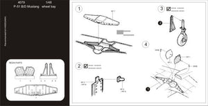 Aires 4219 P-51D Mustang wheel bay 1/48 TAMIYA – Bild 2