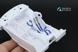 Quinta Studio QR+24004 Sabelt 2inch seat belt harness, blue (With metal buckles) (all kits) 1/24 – Bild 10