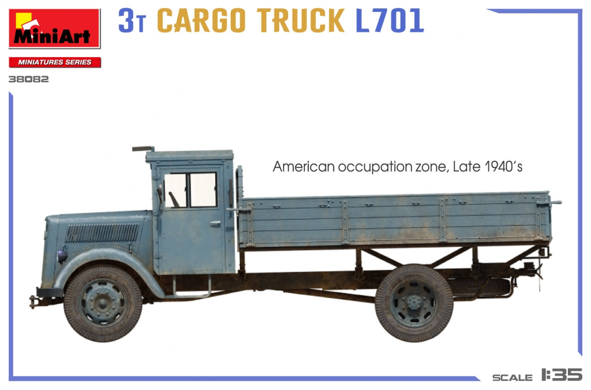 MiniArt 38082 3T CARGO TRUCK L701 1/35 – imagen 6