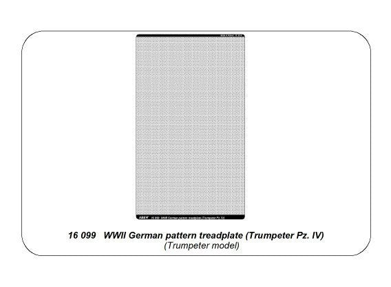 Aber 16099 WWII German pattern treadplate (Trumpeter Pz. IV) 1/16 – immagine 11