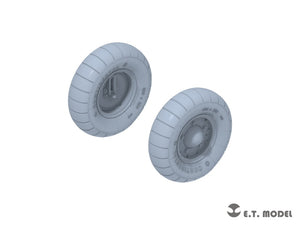 E.T. Model P35-139 WWII German Kübelwagen Type82 Sagged wheels Balloon tyre For TAMIYA Kit 1/35 – immagine 4