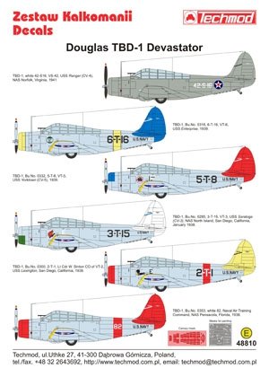Techmod 48810 - Dévastateur Douglas TBD-1 (1/48)  – image 2