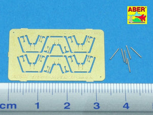 Aber 350L-46 Set of 6 pcs 4cm Flak 28 barrels with shields for German Navy 1/350 – Bild 2