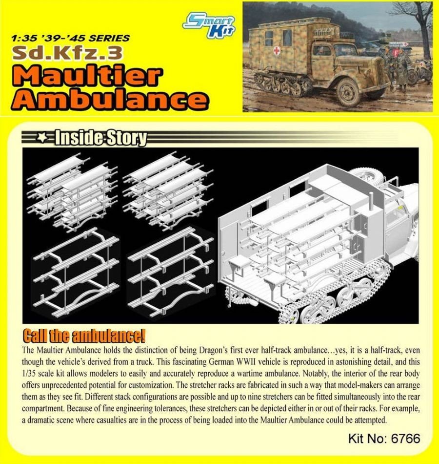 Dragon 6766 Sd.Kfz.3 Ambulance Maultier (1/35) – image 5
