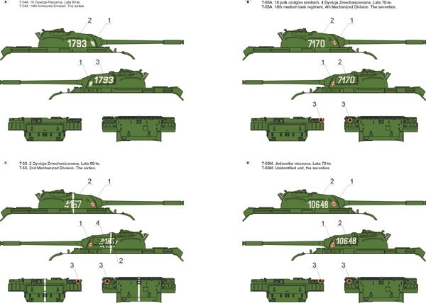 ToRo Model 35D67 - T-54 / T-55 tanks in Polish service vol.1 1/35 – Bild 2