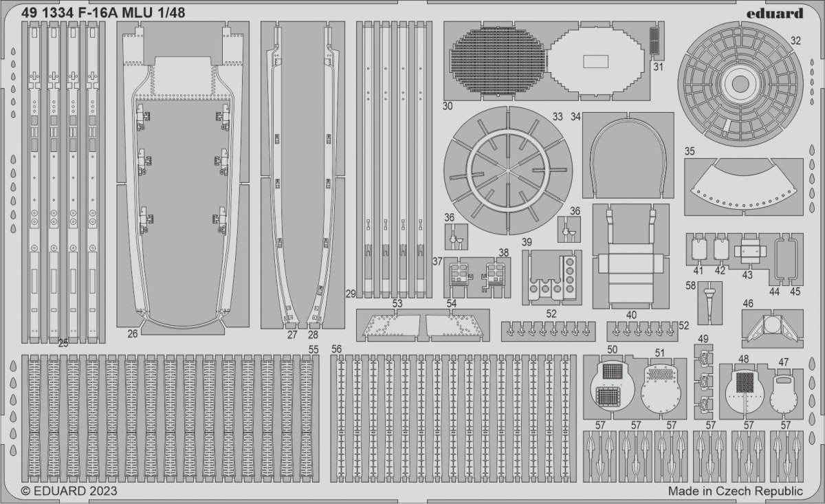 Eduard 491334 F-16A MLU KINETIC MODEL 1/48 – immagine 2