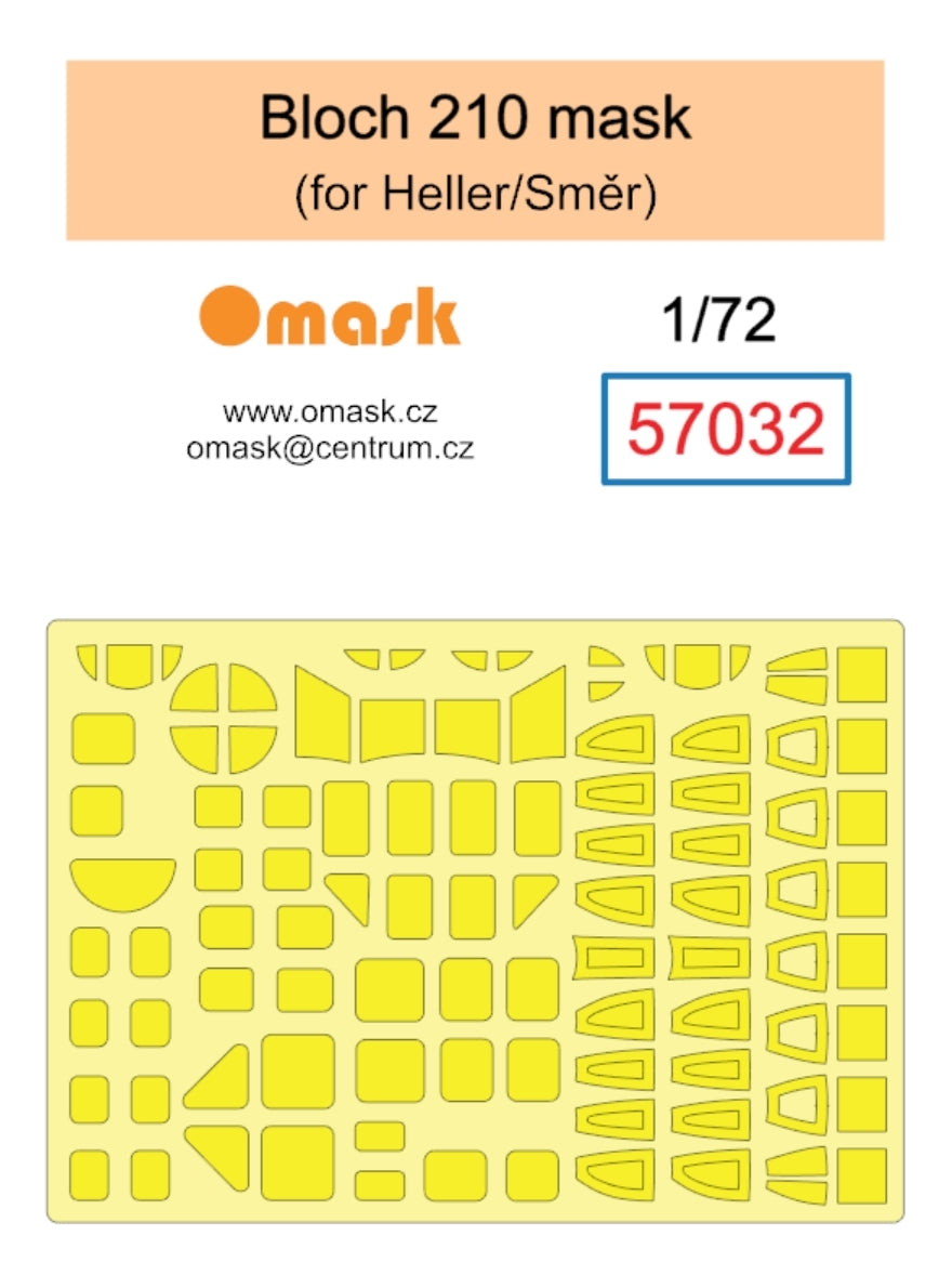 Omask 57032 Bloch 210 mask (for Heller/Smer) 1/72