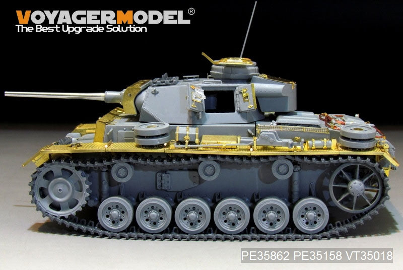 Maquette Voyager PE35862, char allemand Pz.KPfw.III Ausf.L de base de la Seconde Guerre mondiale, pour DRAGON 6387 au 1/35 – image 12