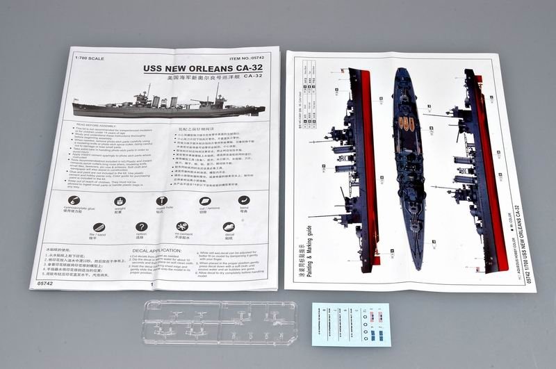 Trumpeter 05742 USS New Orleans CA-32 1/700 – image 3