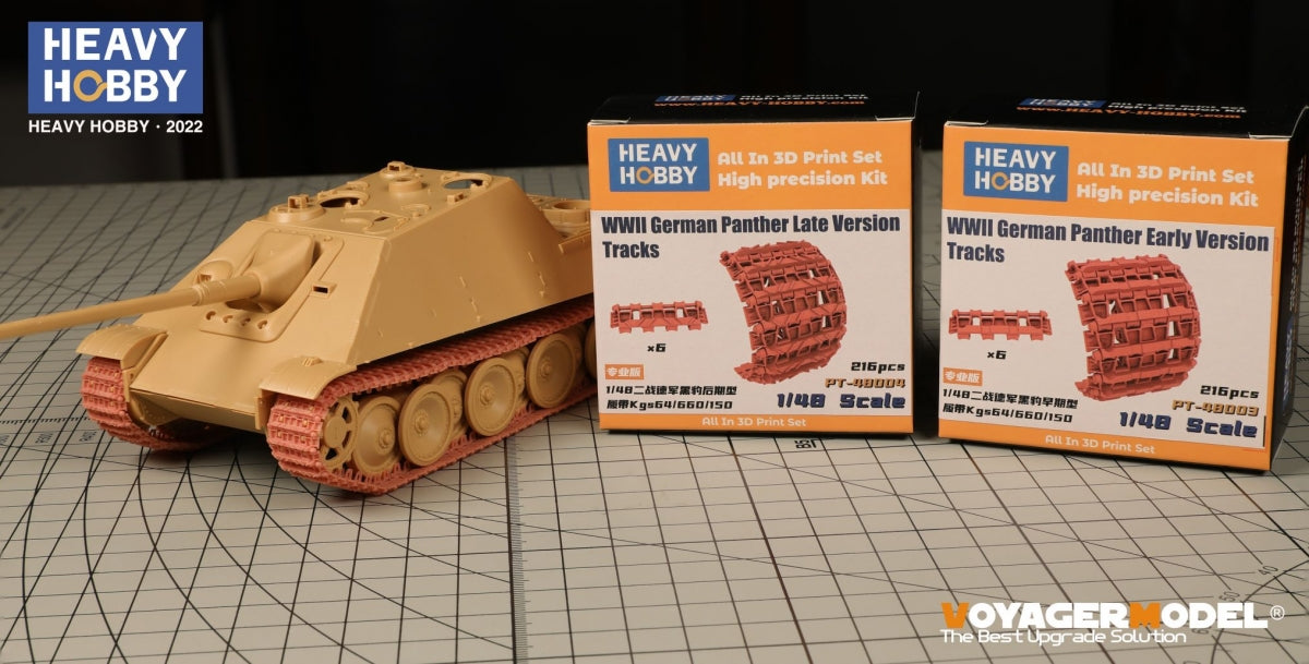 Heavy Hobby PT48003 WWII German Panther Early Version Tracks 1/48 – immagine 2