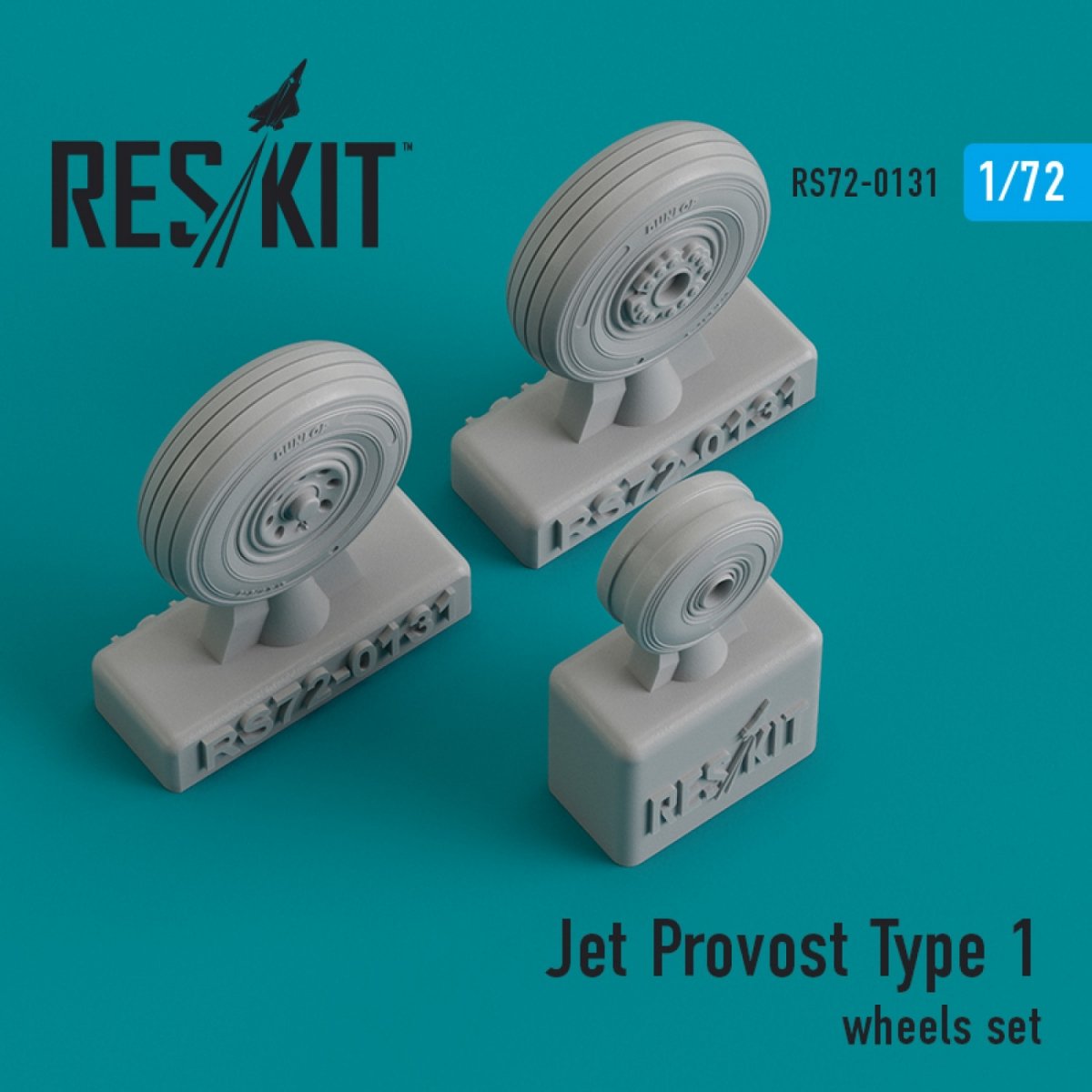 RESKIT RS72-0131 JET PROVOST TYPE 1 JEU DE ROUES (LESTÉES) 1/72