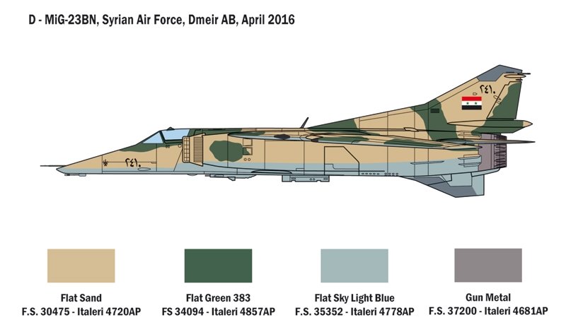 Italeri 2798 MiG-23 MF/BN FLOGGER 1/48 – Bild 4