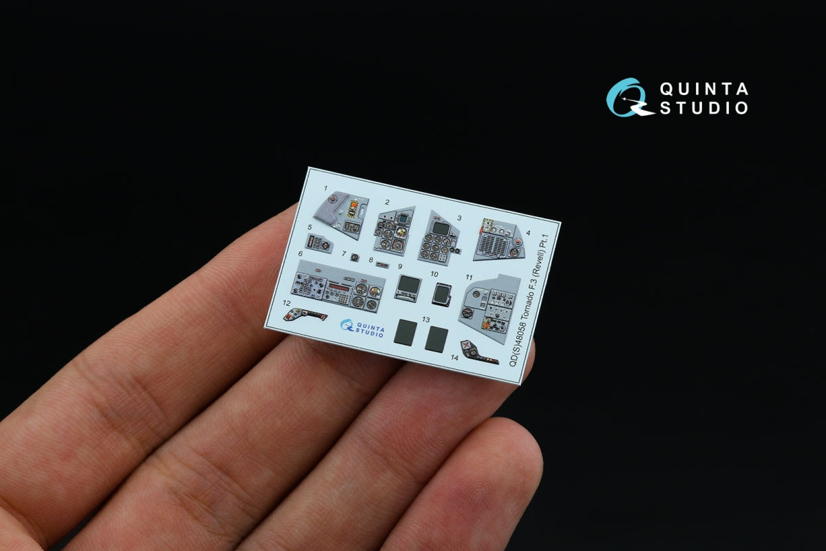 Quinta Studio QDS+48058 Tornado F.3 3D-Printed &amp;amp; coloured Interior on decal paper (Revell) (small version) (with 3D-printed resin parts) 1/48 – zdjęcie 6