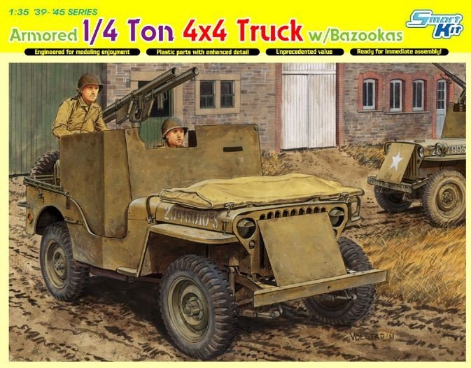 Dragon 6748 Armored 1/4 Ton 4x4 Truck w/Bazookas 1/35
