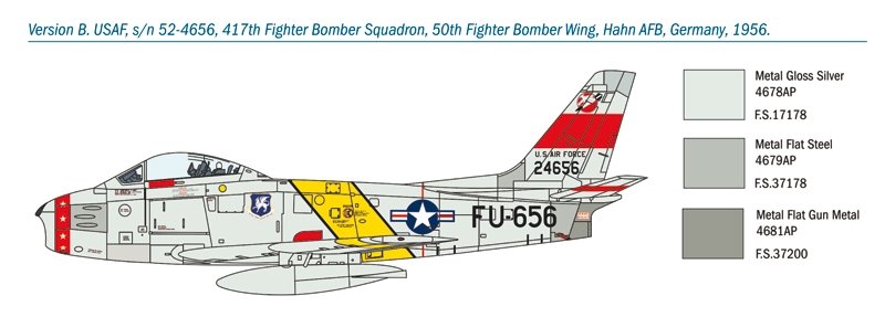 Italeri 1426 F-86F Sabre 1/72 – zdjęcie 4