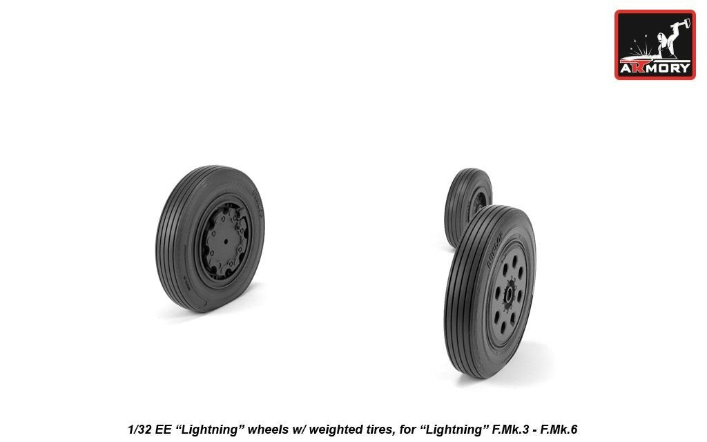 Roues Armory Models AW32402 EE Lightning avec pneus lestés, fin de série, échelle 1/32 – image 4