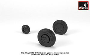 Armory Models AW72050 Mikoyan MiG-21 Fishbed wheels w/ weighted tires, late 1/72 – image 4