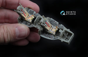 Intérieur imprimé en 3D et coloré sur papier décalcomanie pour le kit Kinetic (QD48045 F-16D (blocs 30/40/50) de Quinta Studio) à l&amp;#39;échelle 1/48 – image 5