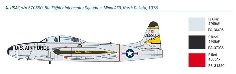 Italeri 1444 T-33A SHOOTING STAR 1/72 – imagen 10