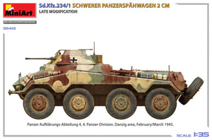 MiniArt 35413 Sd.Kfz.234/1 Schwerer Panzerspähwagen (2 cm). Late Mod 1/35 – immagine 6