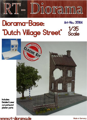 RT-Diorama 35164 Socle de diorama : « Rue de village hollandaise » 1/35