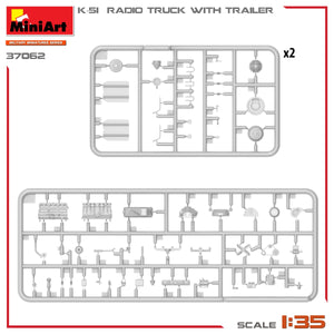 Miniart 37062 K-51 RADIO TRUCK WITH TRAILER 1/35 – Bild 7