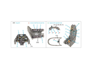 Quinta Studio QD48527 A-4M early 3D-Printed &amp;amp; coloured Interior on decal paper (Magic Factory) 1/48 – immagine 2