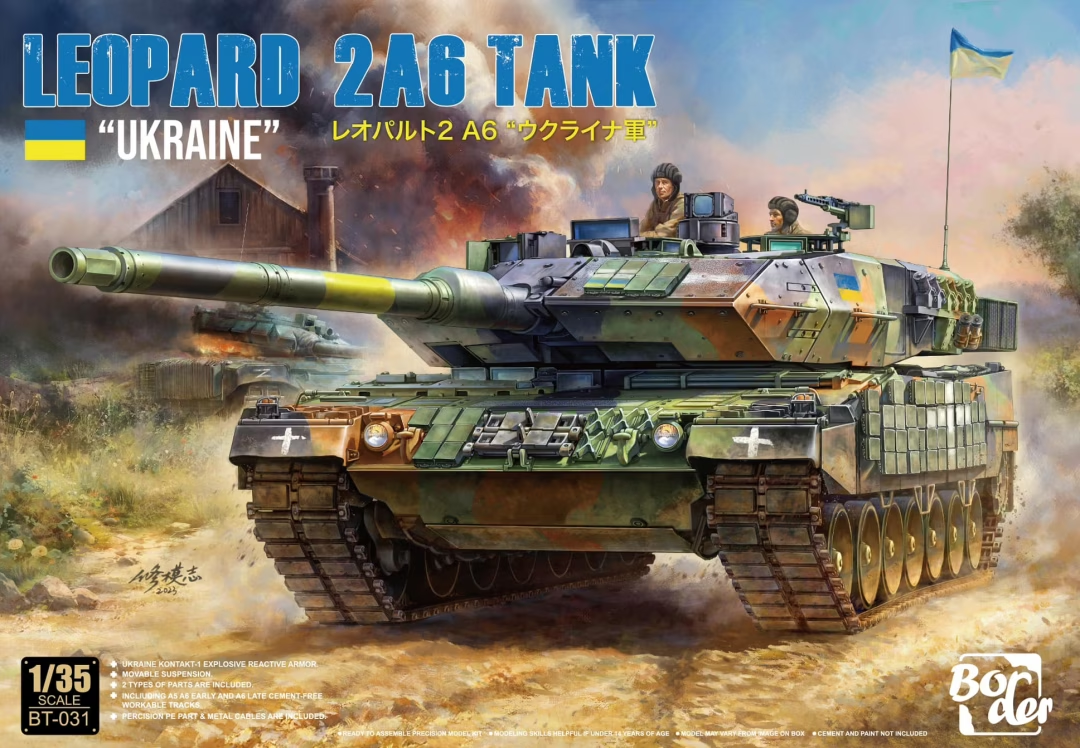 Border Model BT-031 Leopard 2A6 "UKRAINE" 1/35