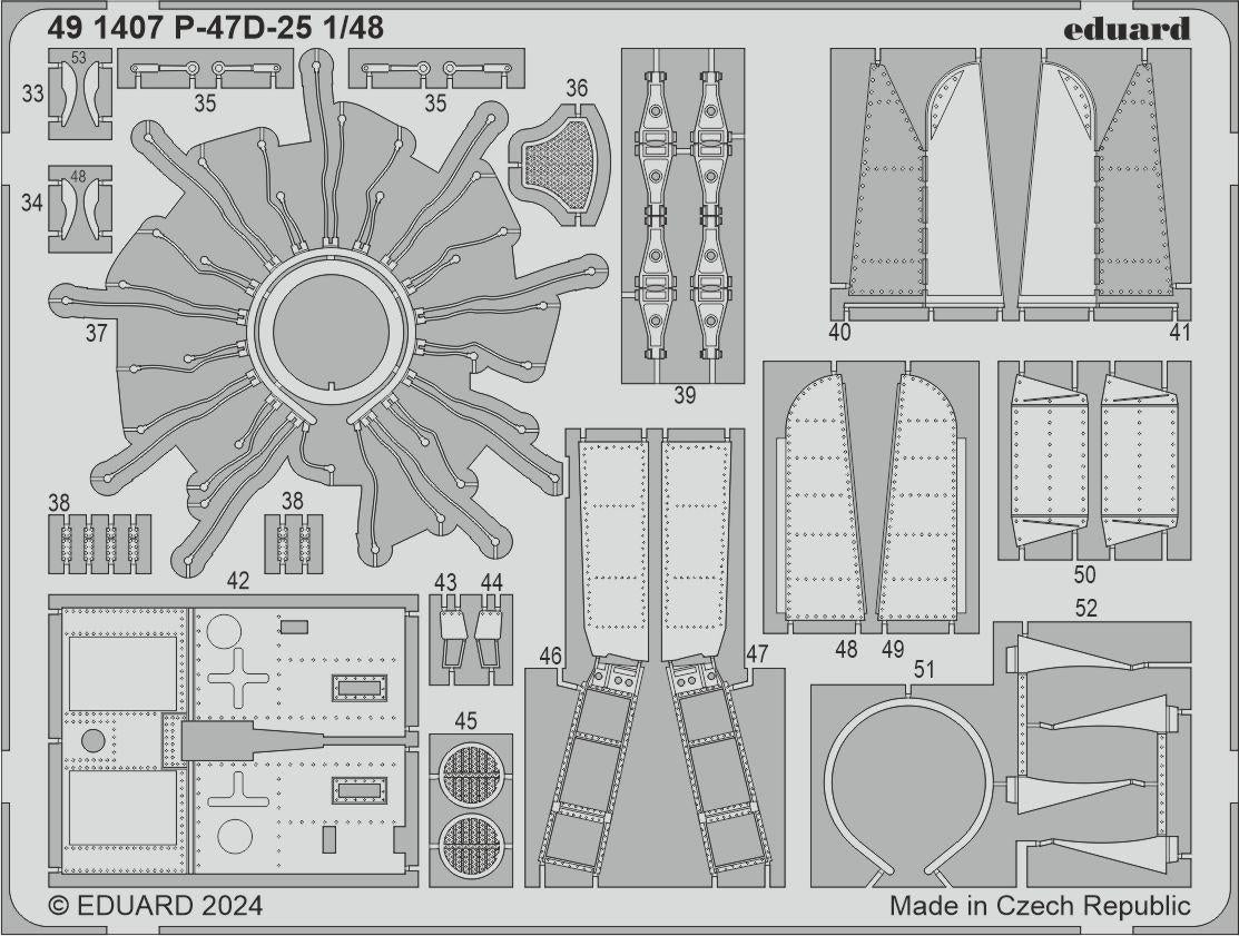 Eduard 491407 P-47D-25 MINIART 1/48 – imagen 2