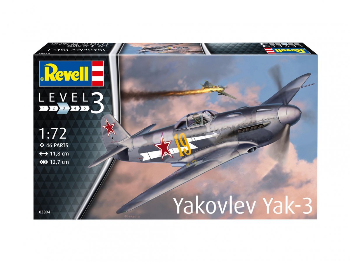 Revell 63894 Yakovlev Yak-3 Zestaw modelarski z akcesoriami 1/72