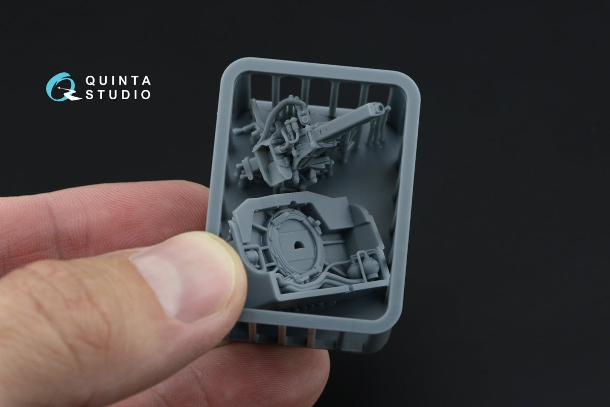 Quinta Studio QT48025 Ka-52 Gun bay with 2A42 gun (Zvezda) 1/48 – immagine 4