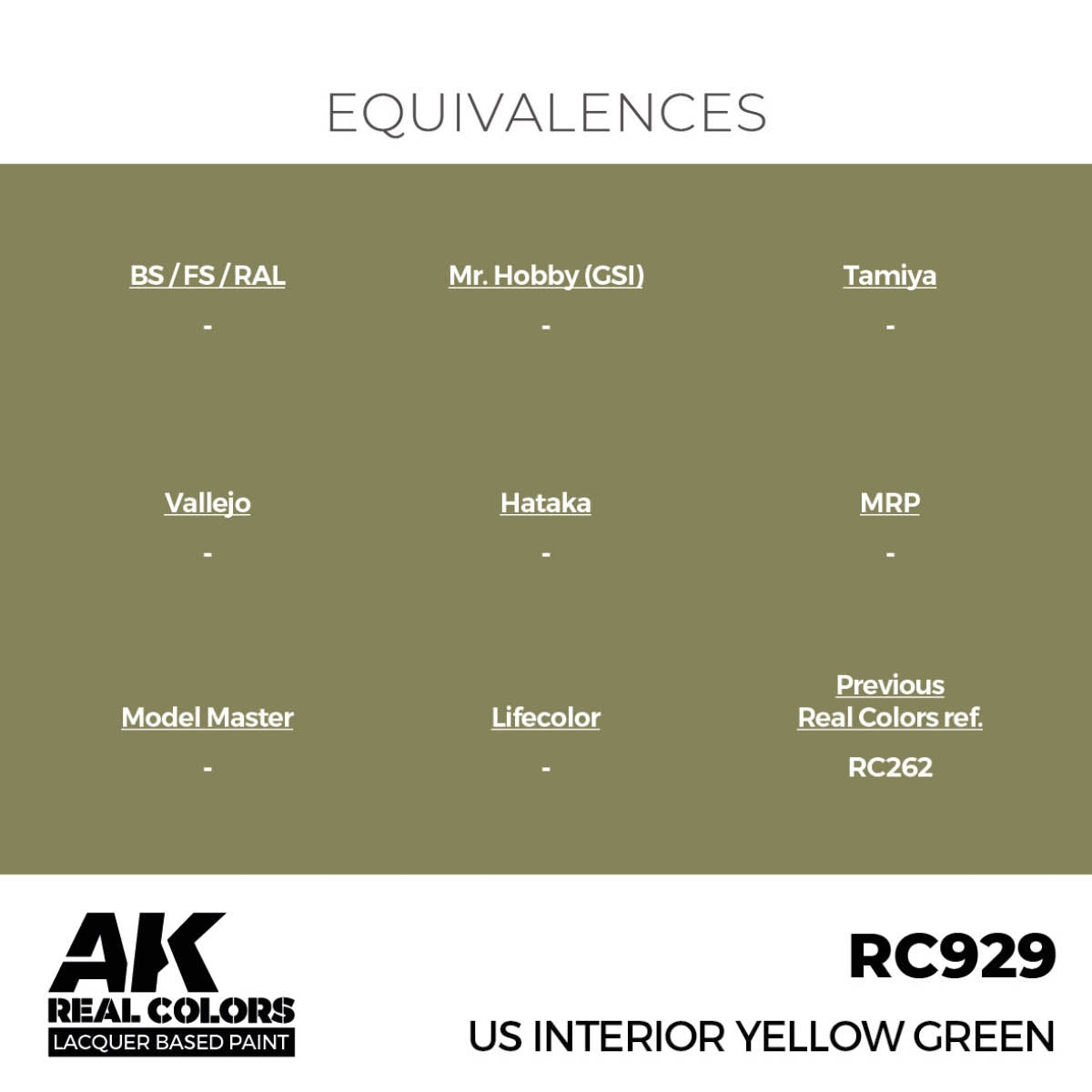 AK Interactive RC929 Intérieur US Jaune Vert 17 ml  – image 2
