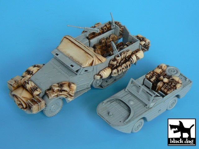 Black Dog T72016 M3 Half Track + amphibian vehicle for Trumpeter 1/72