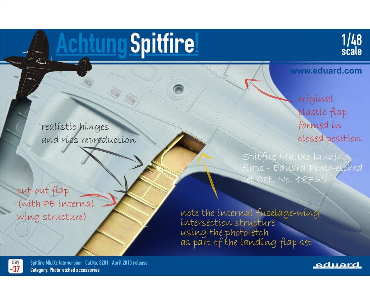 Eduard SIN64809 SPITFIRE Mk. IX ADVANCED 1/48 (Eduard) – immagine 20
